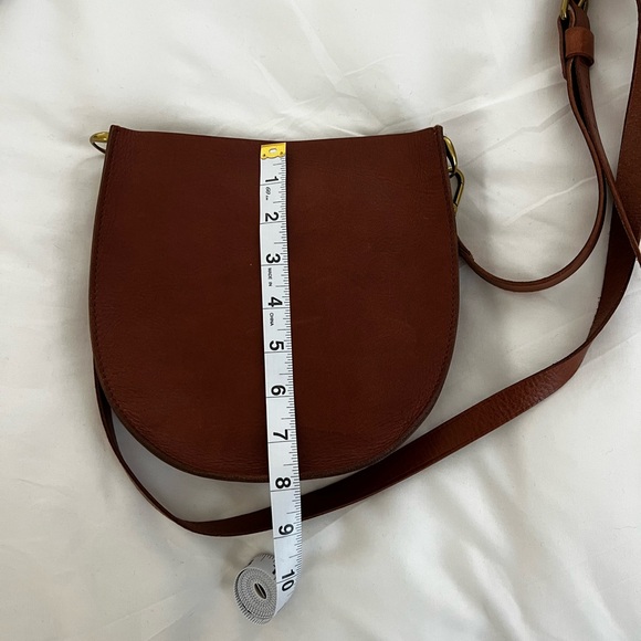 Madewell Tan Leather Saddlebag - Picture 4 of 5